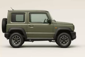 スポークタイプのホイールを装着したジムニー