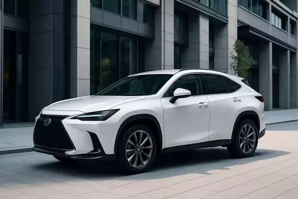 年収800万円で狙える国産高級SUV。都会的な街並みに映える洗練されたデザイン。